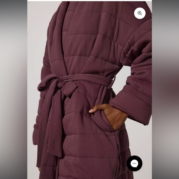 Women's studio coat in Plum - Picture 2 of 4